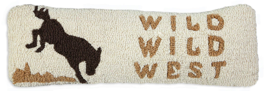 Wild Wild West Hand Hooked Pillow