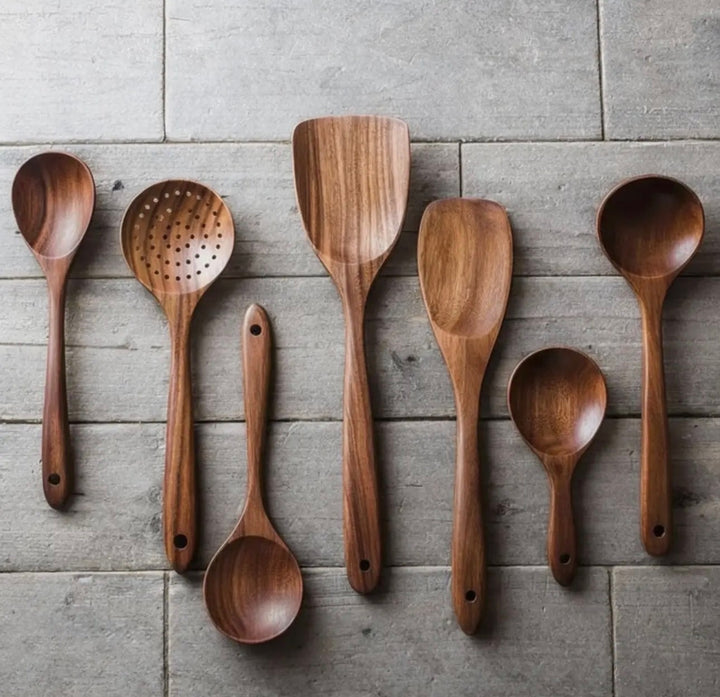 Wooden Utensil Set (7-Piece)