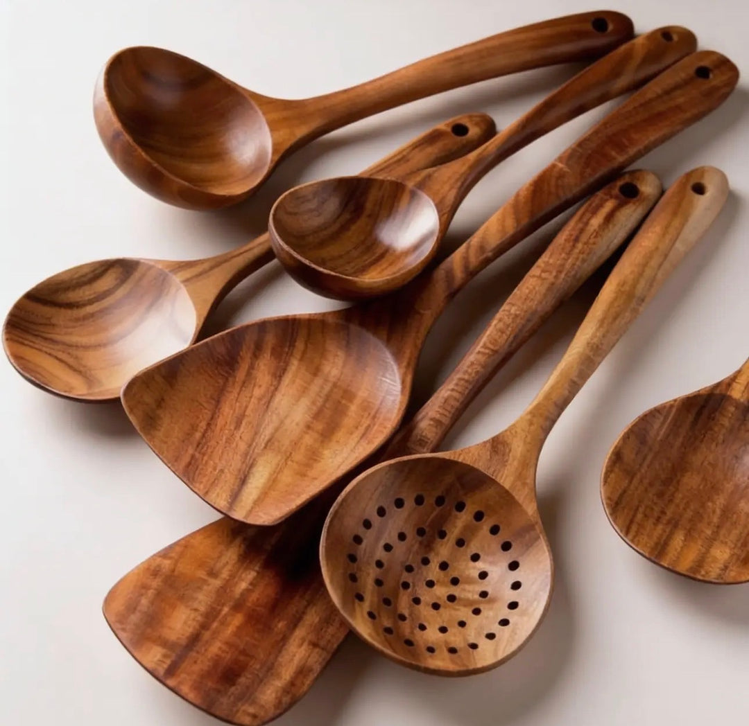 Wooden Utensil Set (7-Piece)
