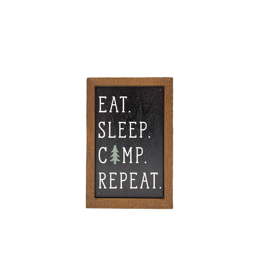 Eat Sleep Camp Repeat Sign