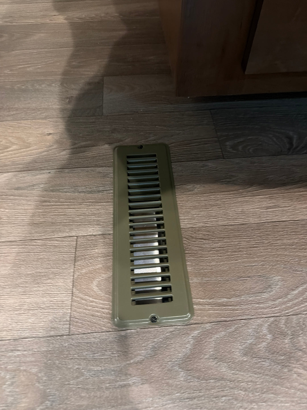 2" X 10" Floor Register Dampered, Metal, Brown