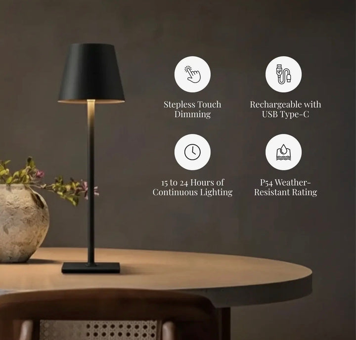 Allegra dimmable cordless table lamp