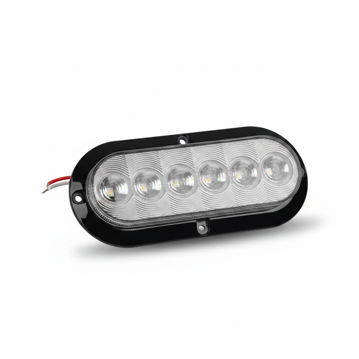 6-LED Clear Trailer Light on White Background