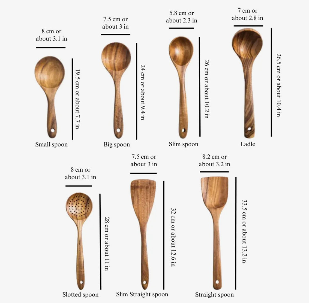 Wooden Utensil Set (7-Piece)