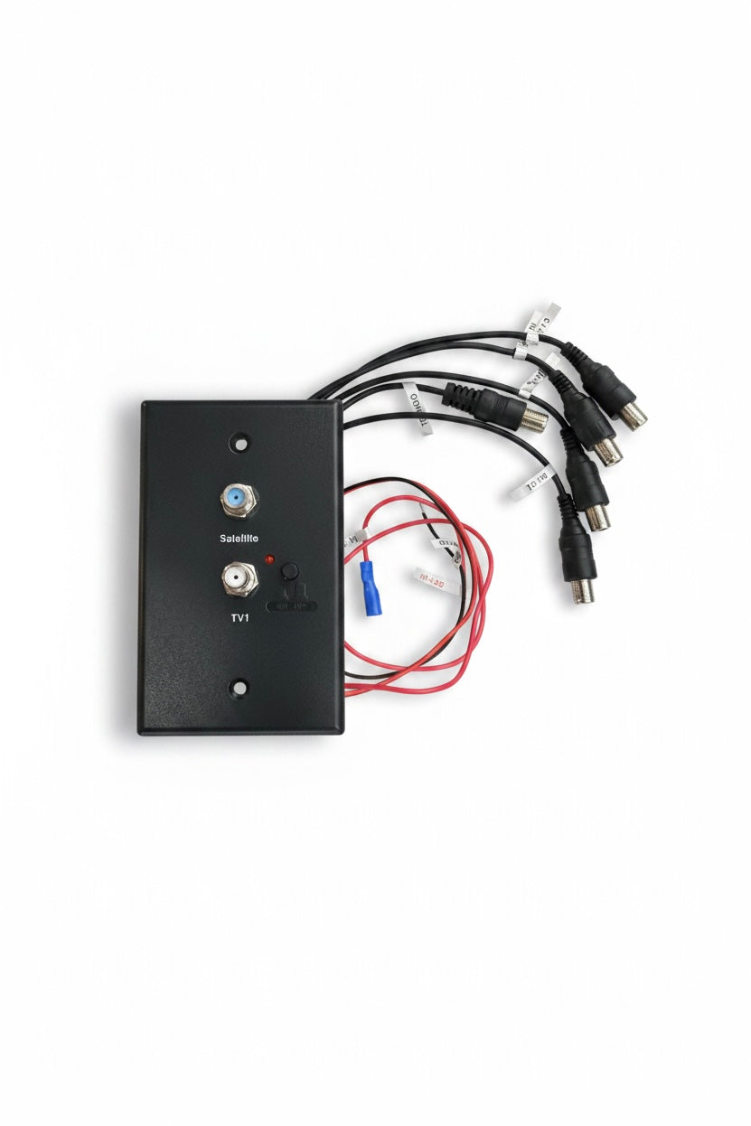 TV Antenna Booster w/Satellite Connection