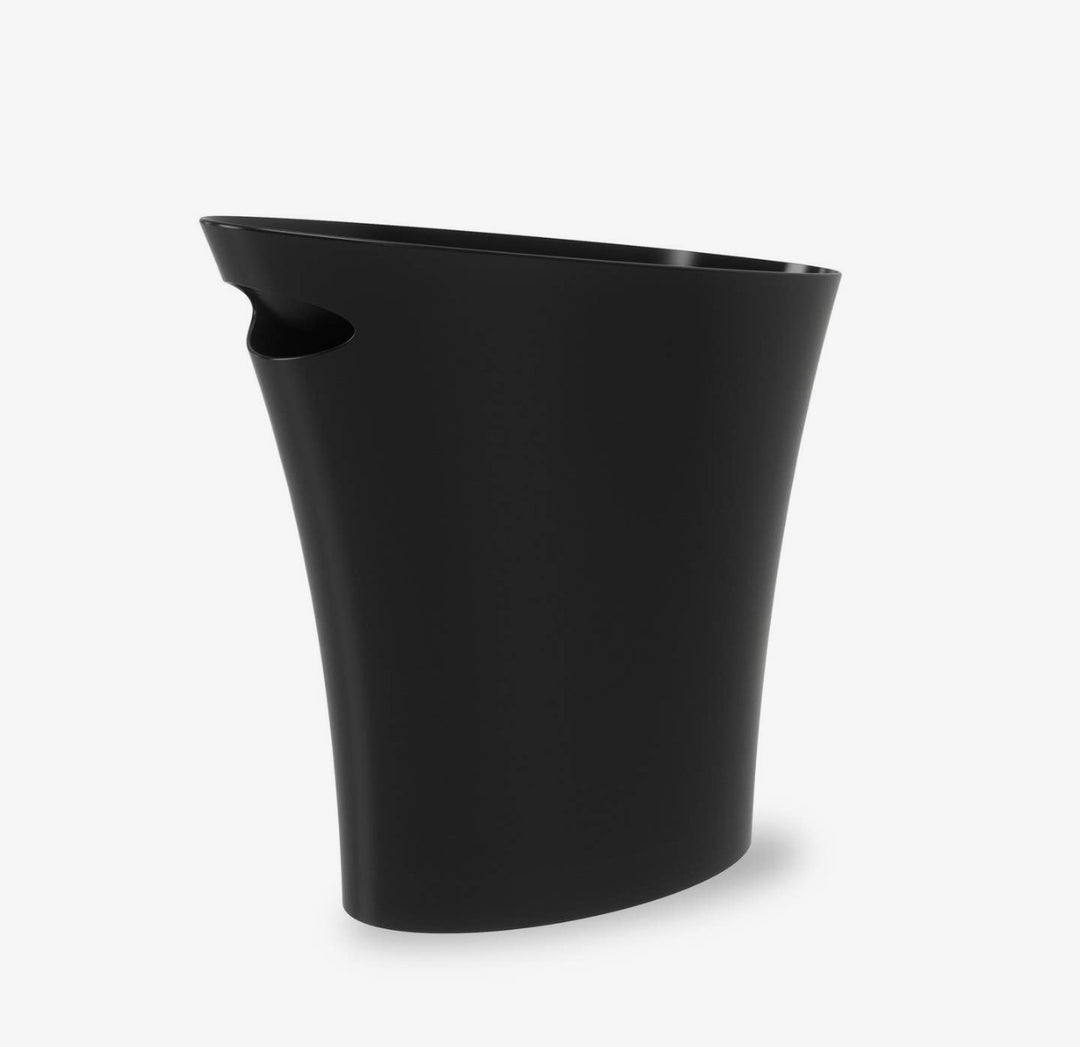 Slim line trash can