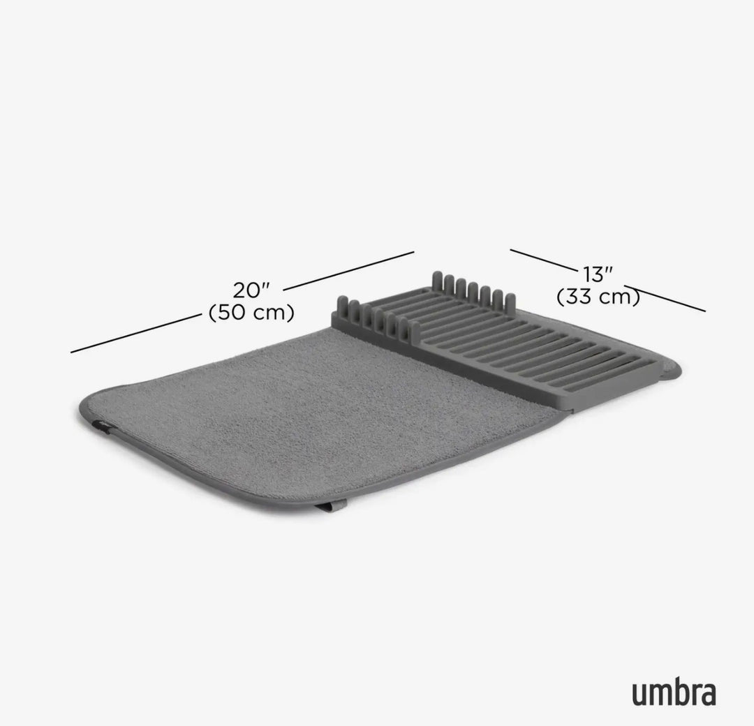 Mini Dish Drying Mat w/Rack