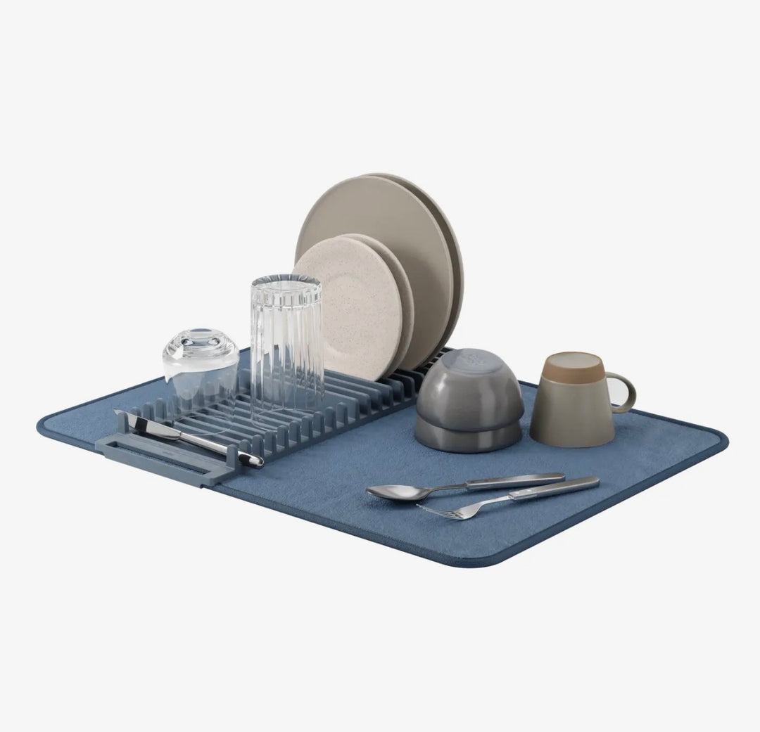 Foldable Dish Drying Mat w/Rack