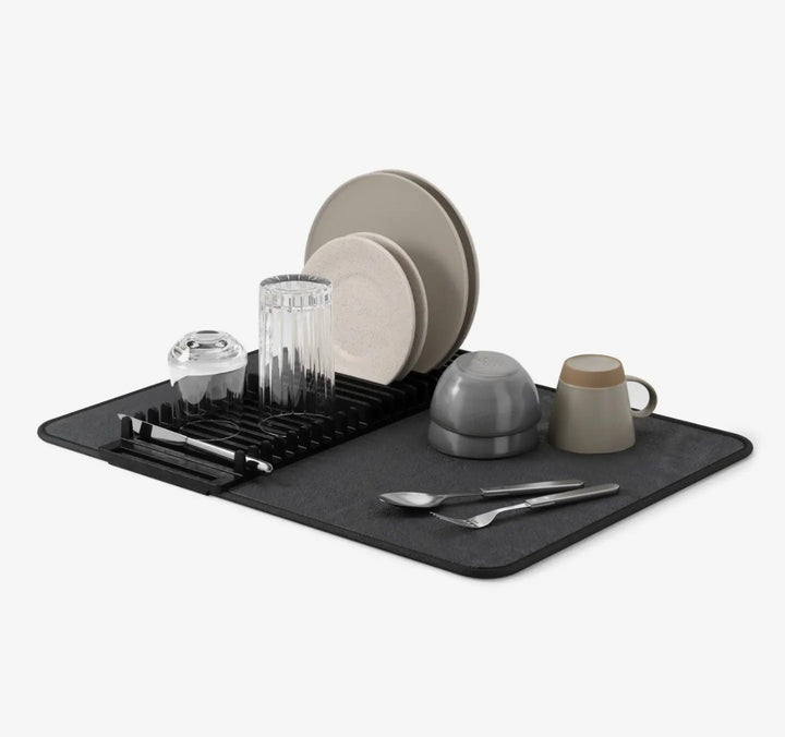 Foldable Dish Drying Mat w/Rack