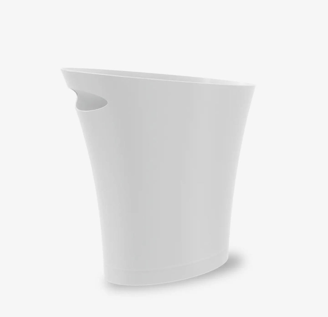 Slim line trash can