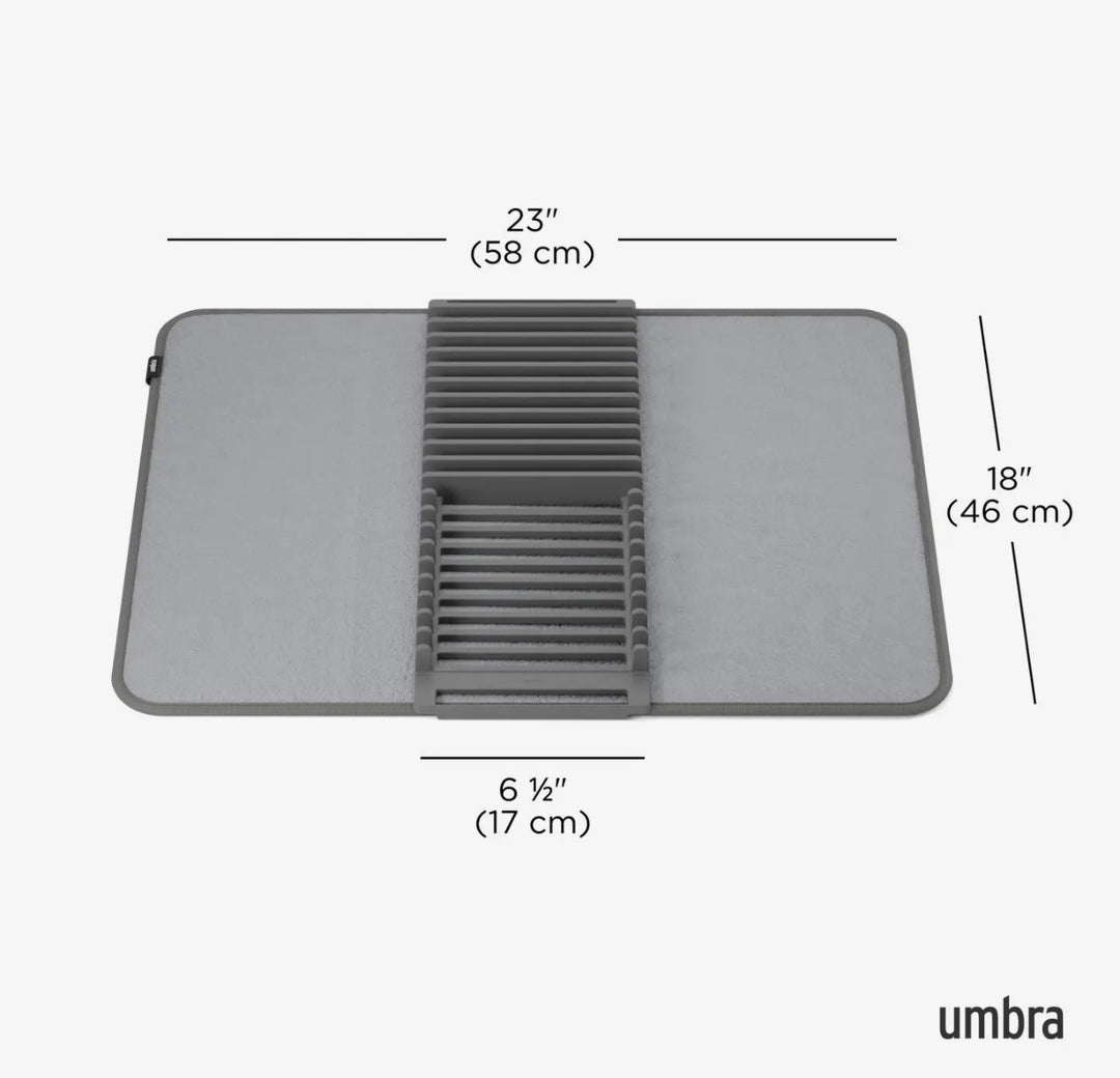 Foldable Dish Drying Mat w/Rack