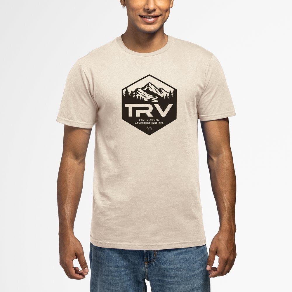 TRV black front logo T-shirt ￼