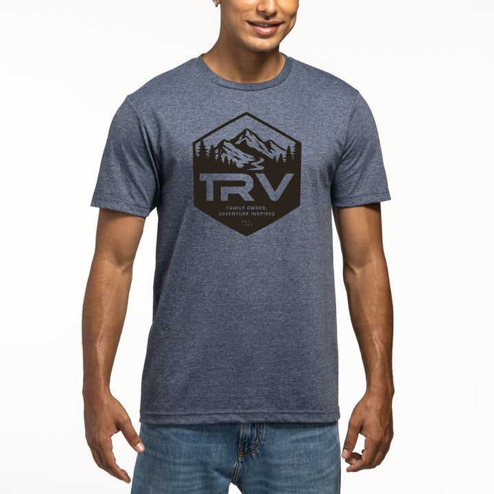 TRV black front logo T-shirt ￼