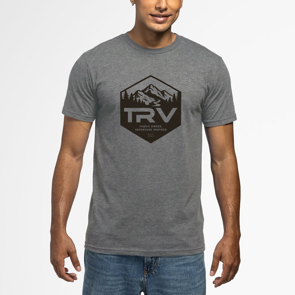 TRV black front logo T-shirt ￼
