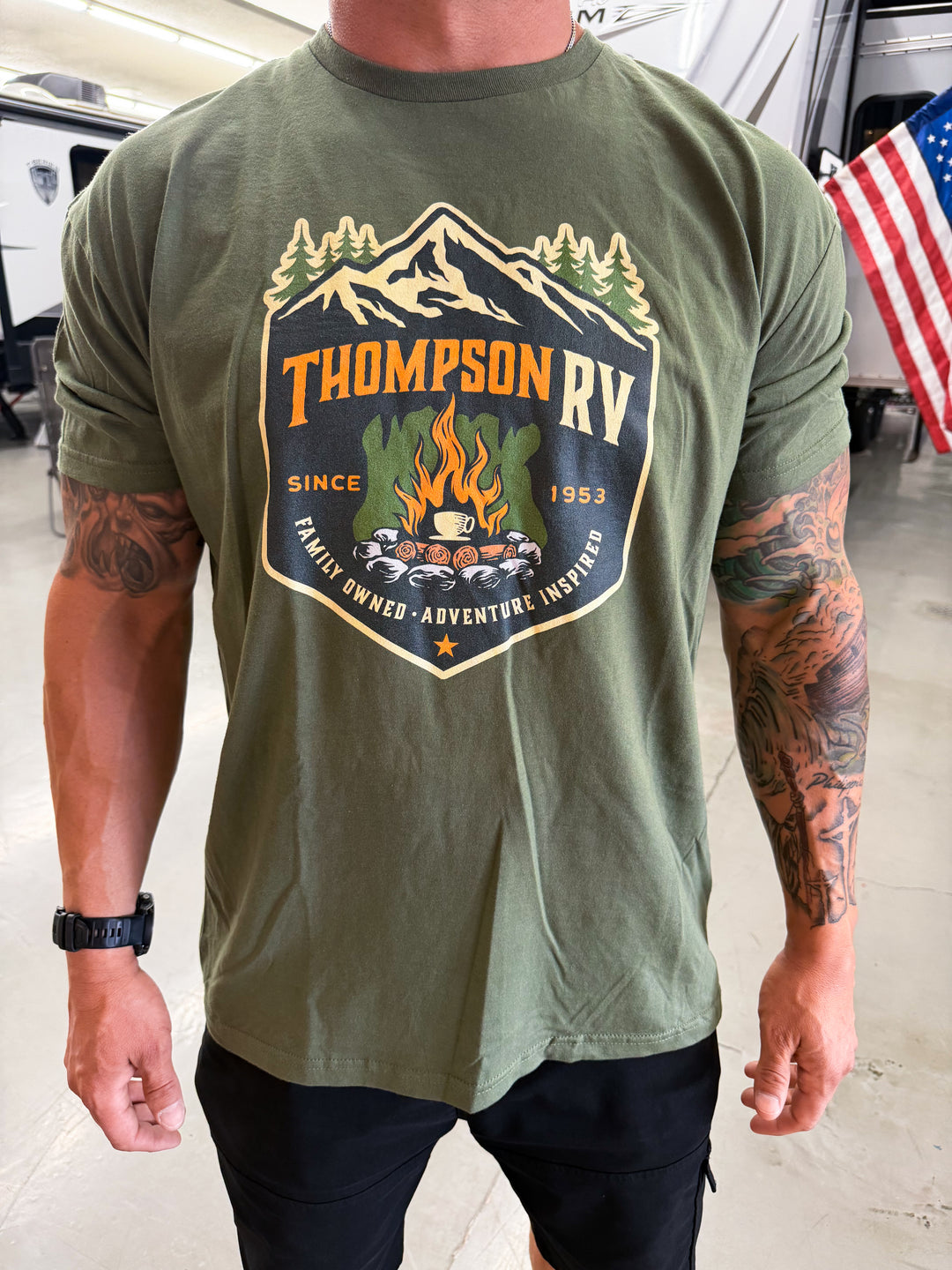 Thompson RV Mountain Logo Tee
