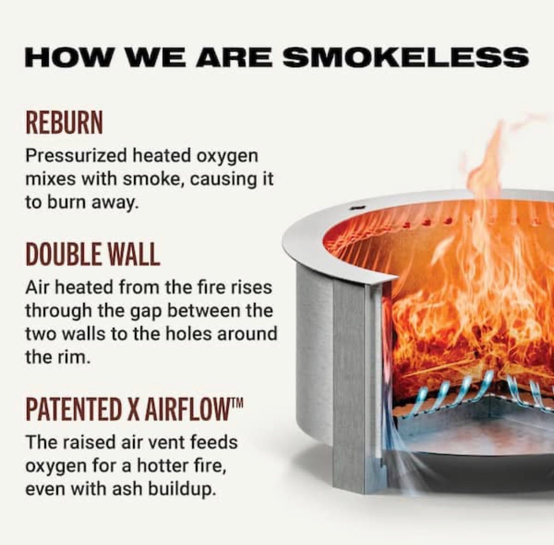Breeo X19 Stainless Smokeless Firepit