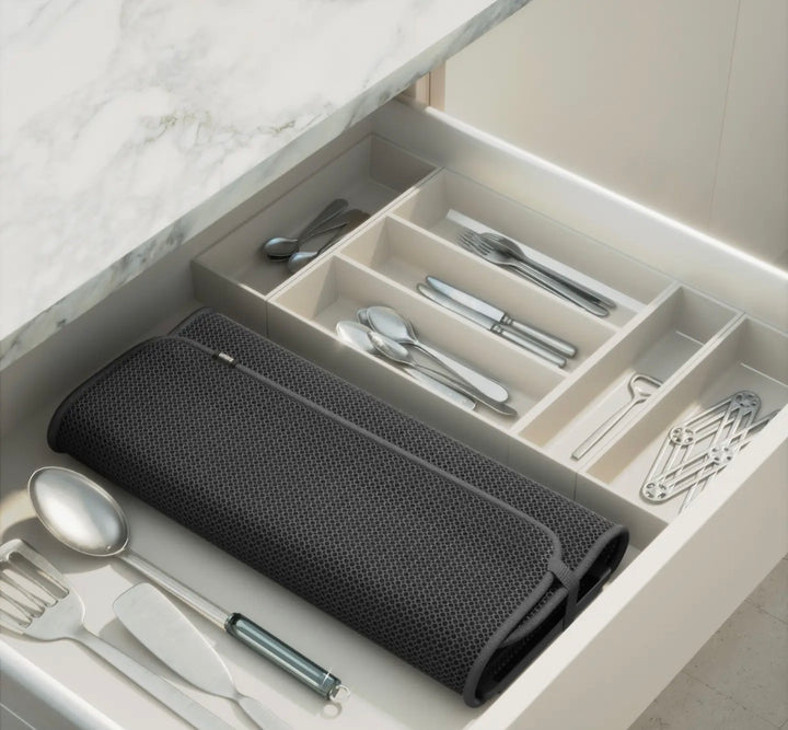 Foldable Dish Drying Mat w/Rack