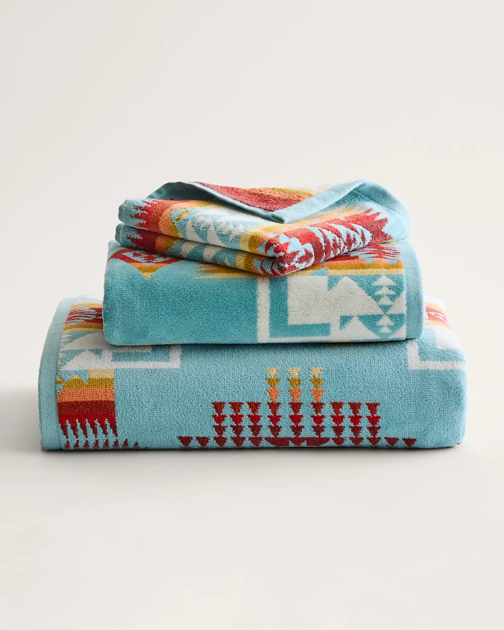 Chief Joseph Towel Aqua Towel