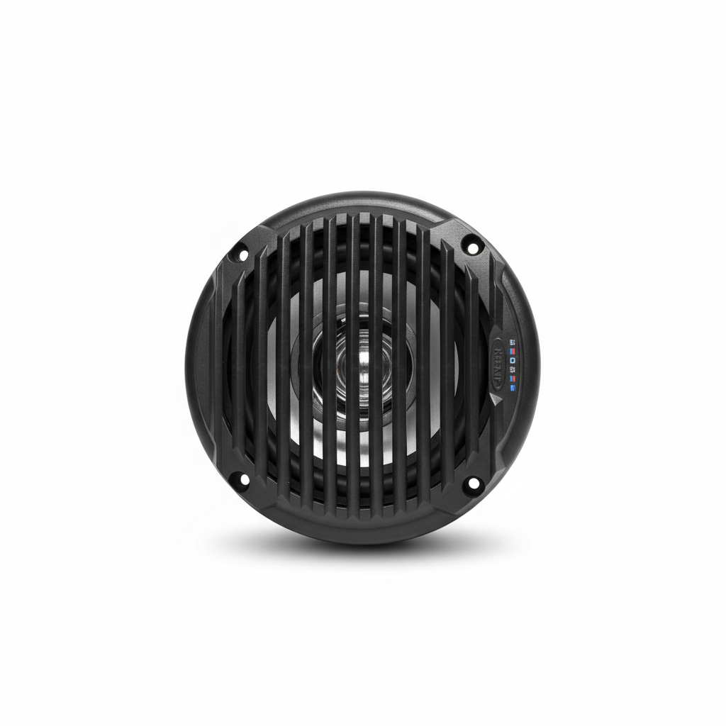 Black Marine Speaker - White Background with Shadow