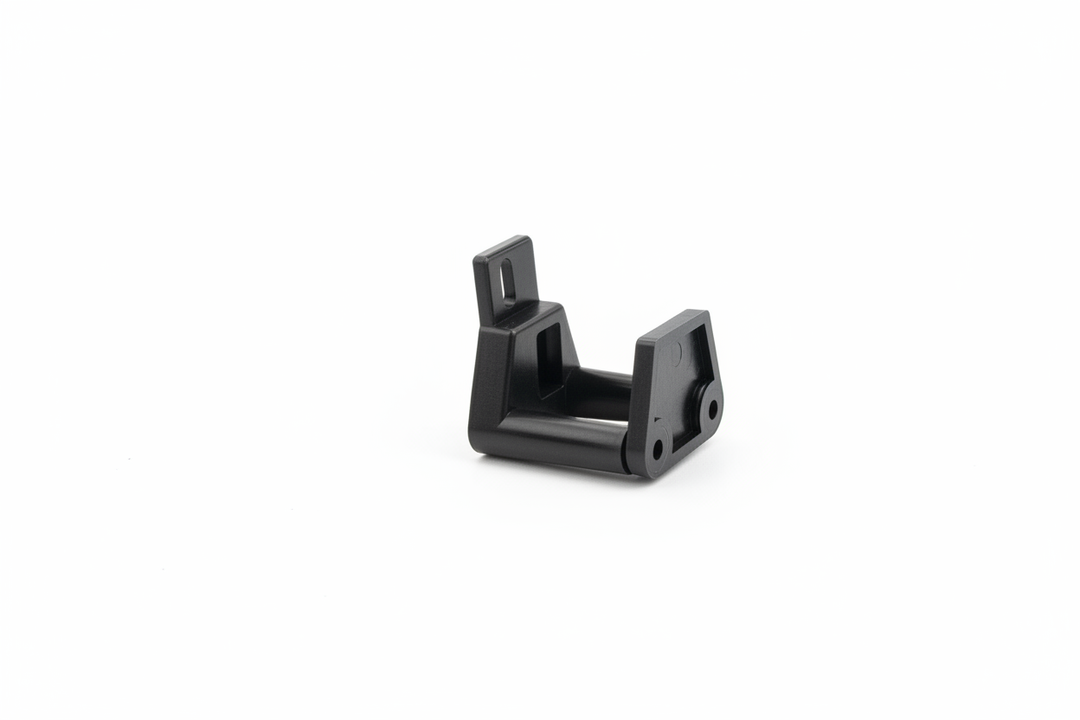 Black Mounting Bracket - White Background with Drop Shadow