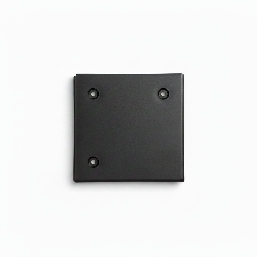 Black Mounting Plate - 2 Holes