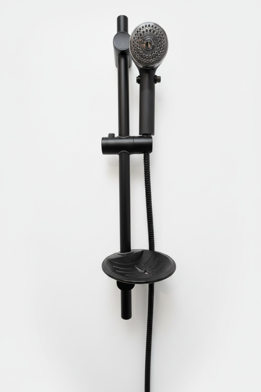 Black Shower Slide Bar
