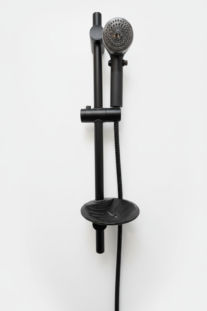 Black Shower Slide Bar