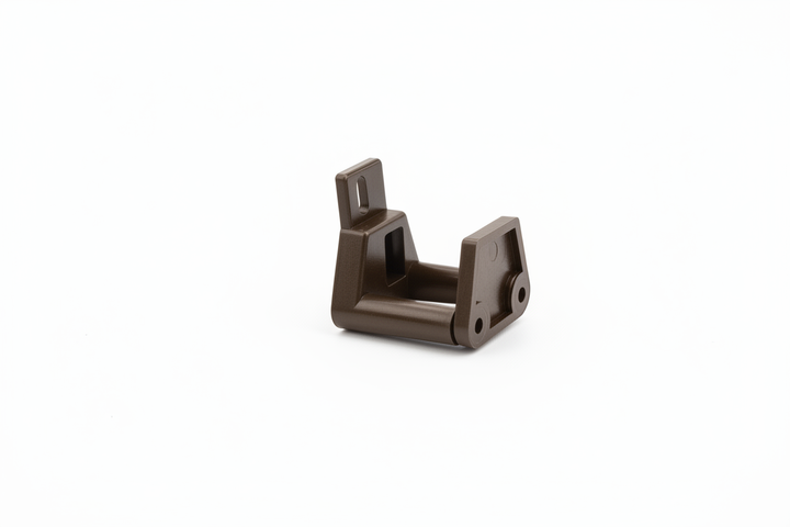 Brown Bronze Mounting Bracket - White Background with Drop Shadow