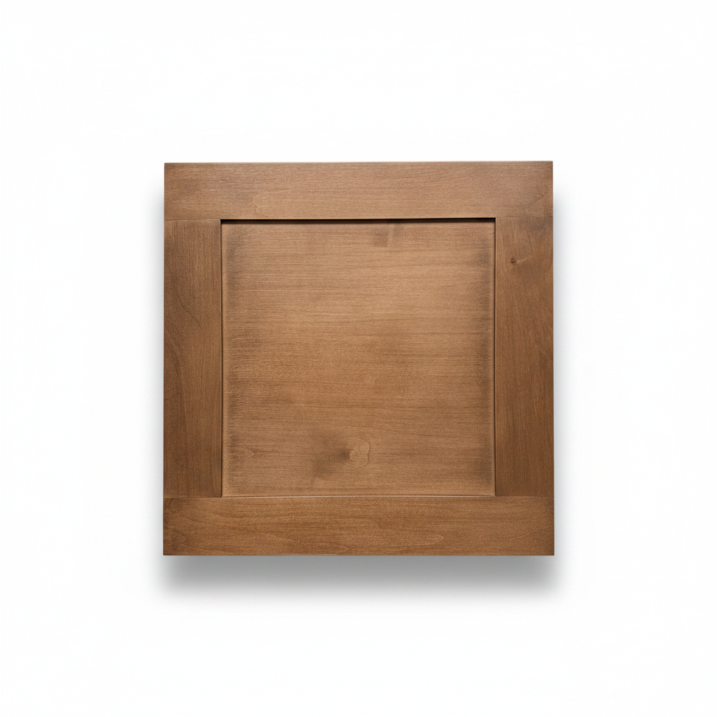 Cabinet Door Panel - White Background with Shadow