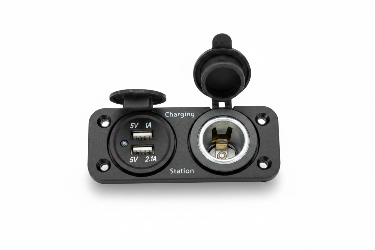 Charging Station Panel - White Background