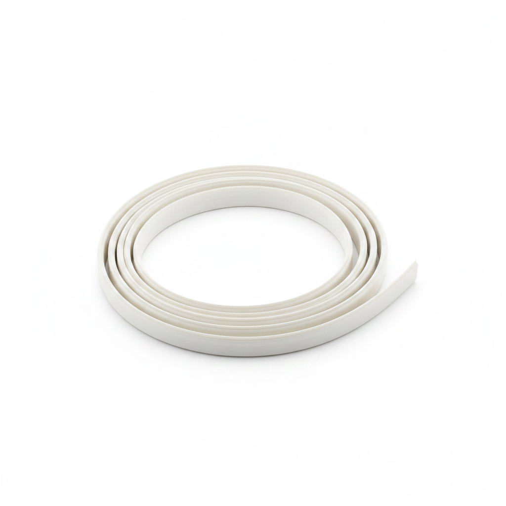 Coiled Weatherstrip on White Background
