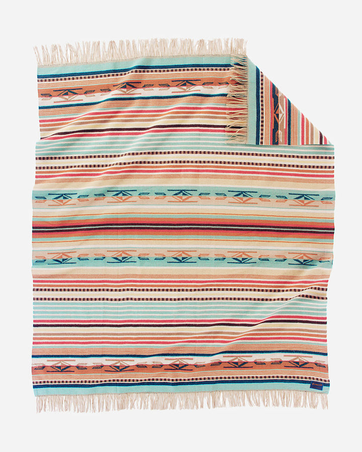 Chimayo Throw Coral Aqua