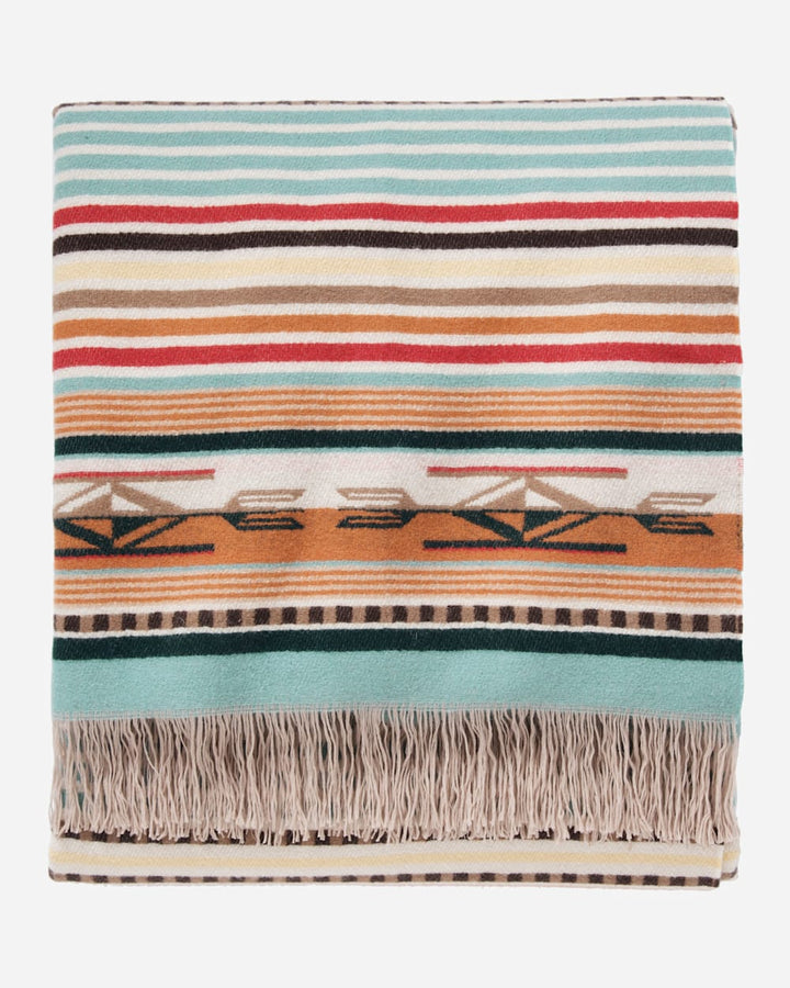 Chimayo Throw Coral Aqua