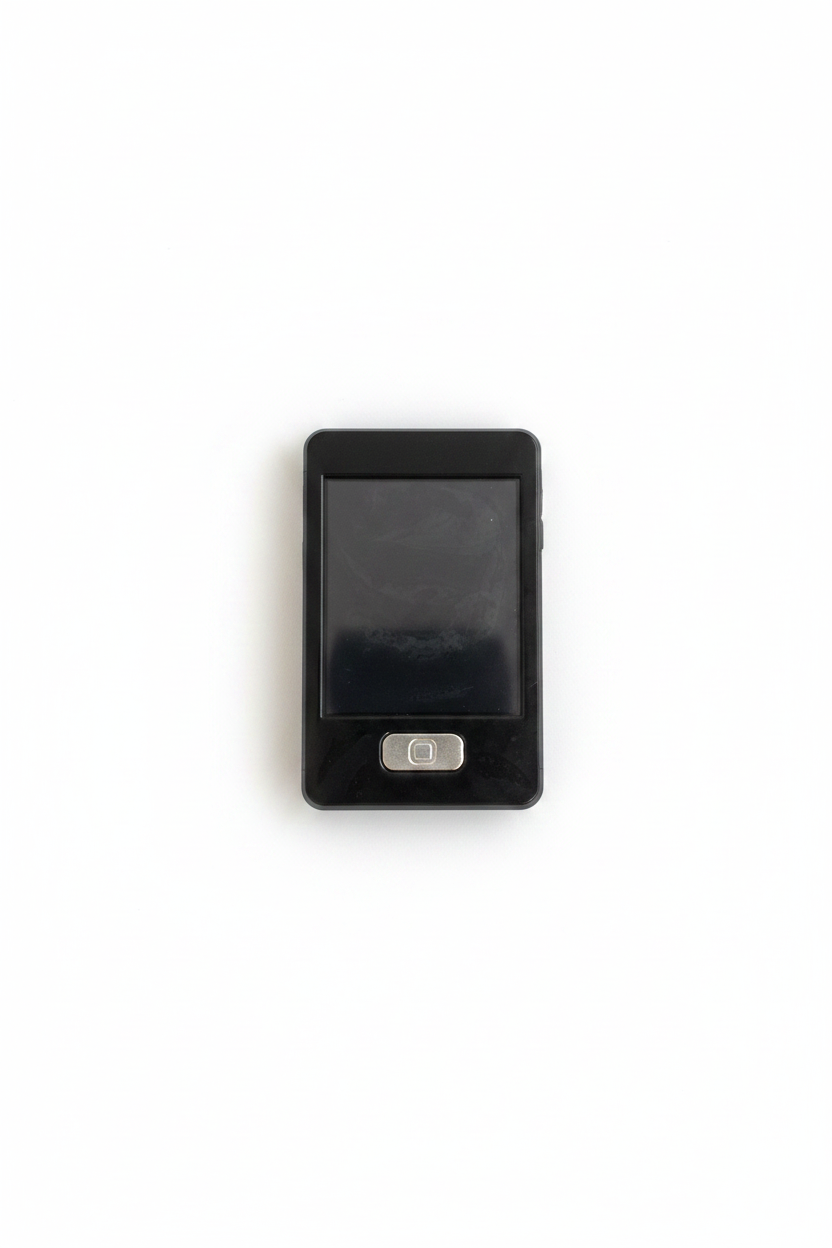 Device on white background with shadow