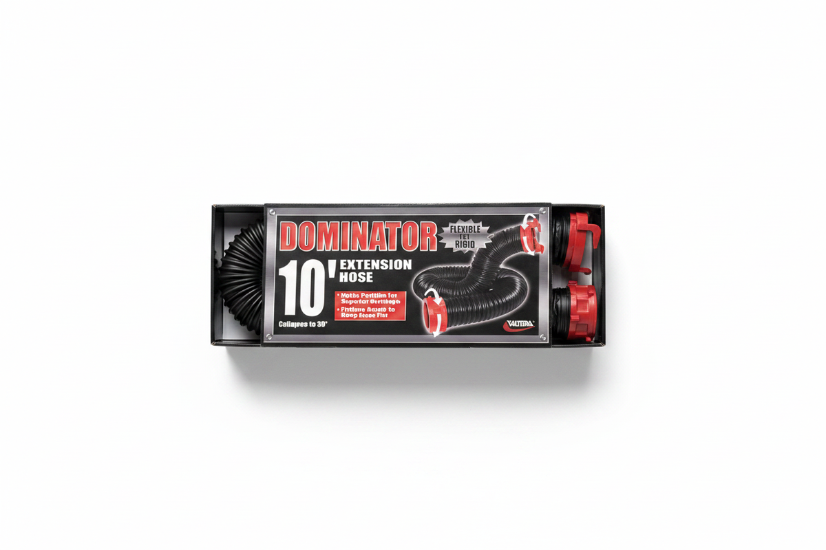 Dominator 10' Extension Hose - White Background with Shadow