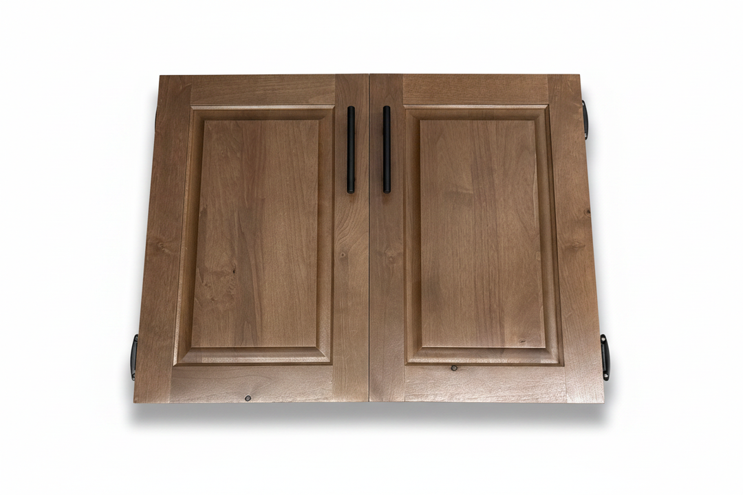 Double Cabinet Door – White Background with Shadow