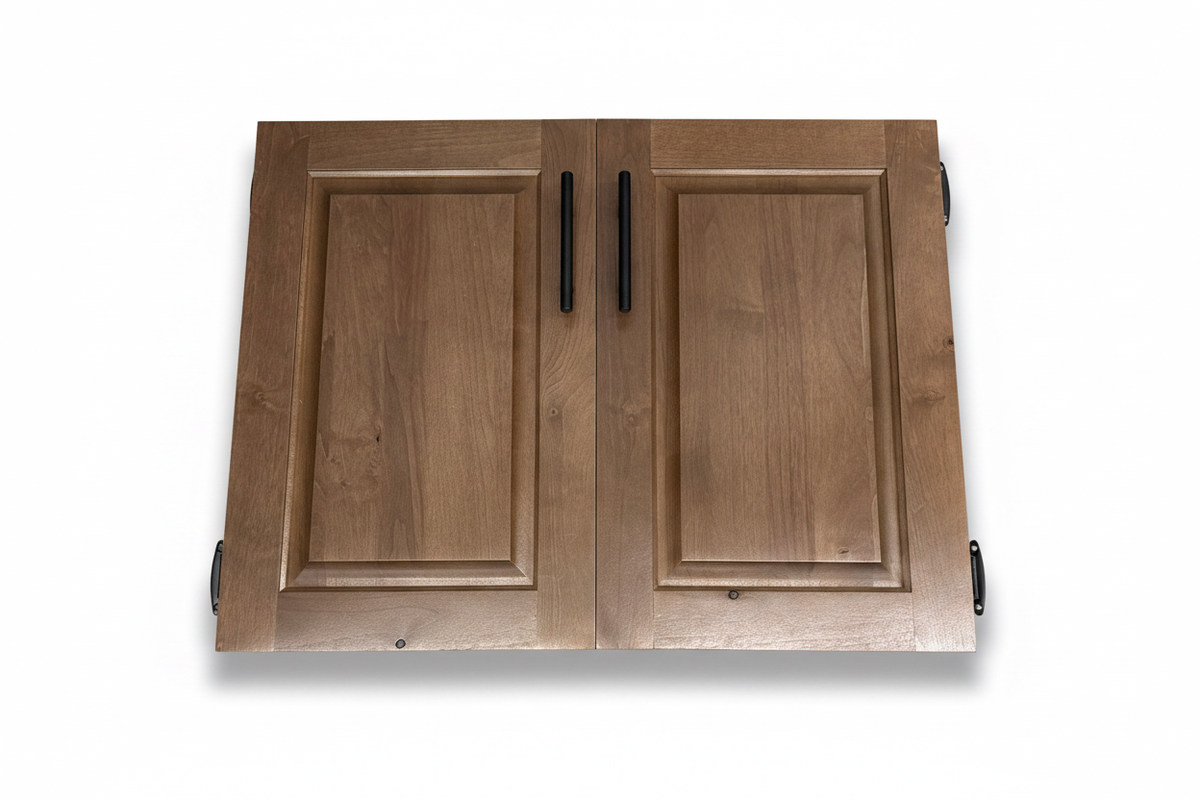 Double Cabinet Door – White Background with Shadow