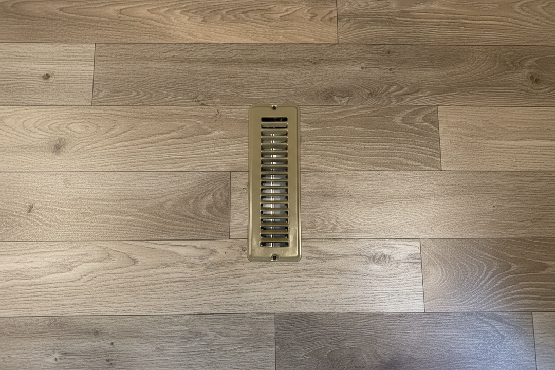 Floor vent no shadow