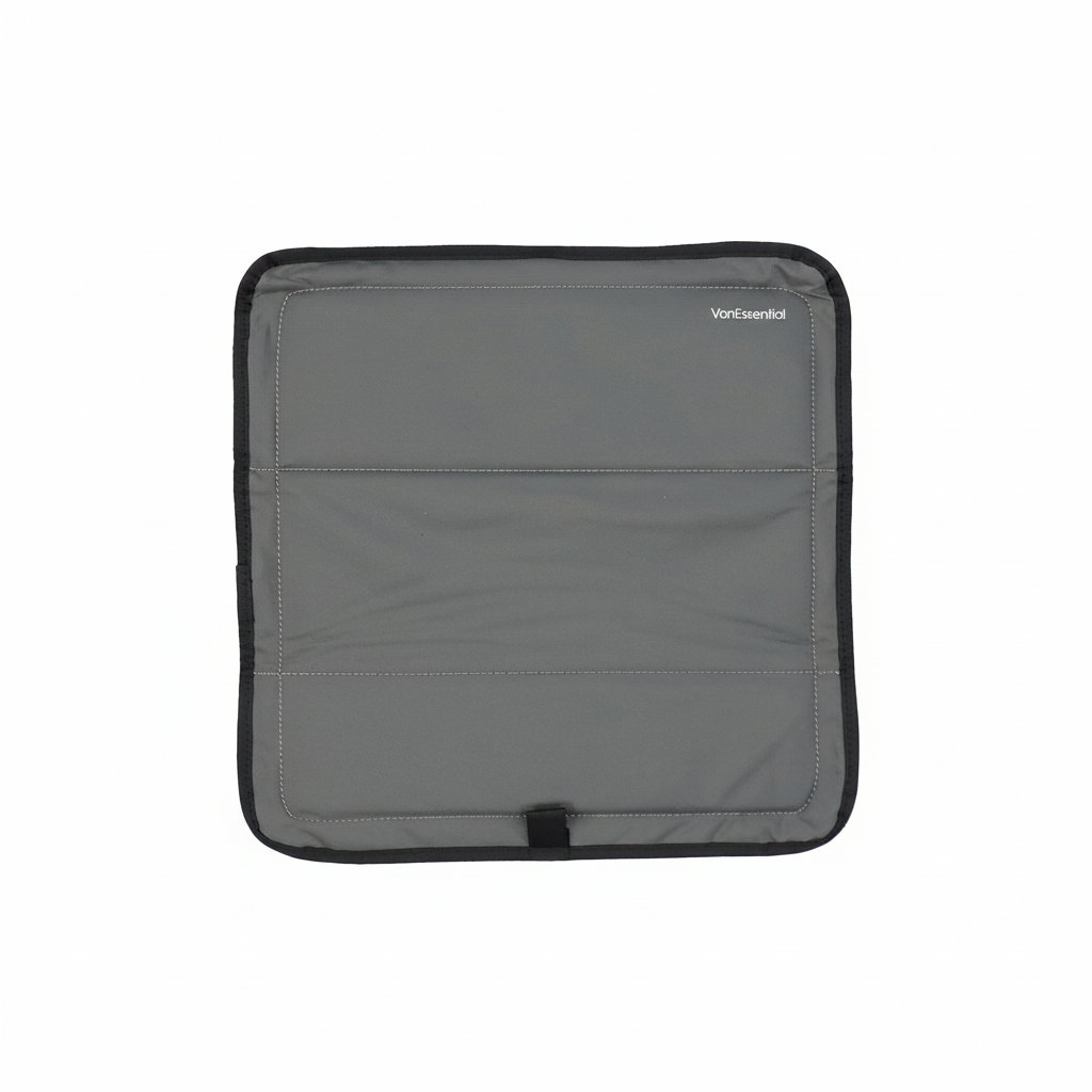 Gray mat on white background