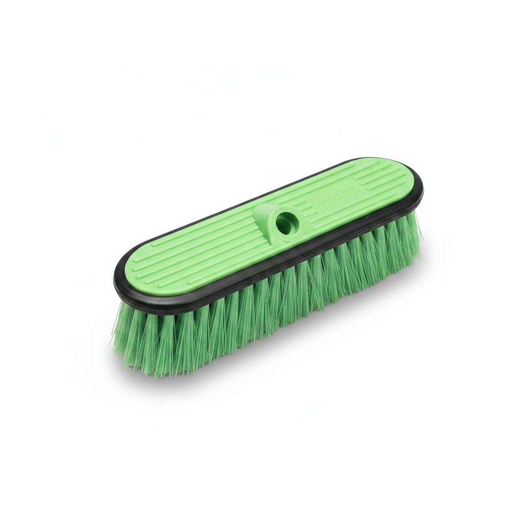 Green Car Wash Brush – White Background with Drop Shadow