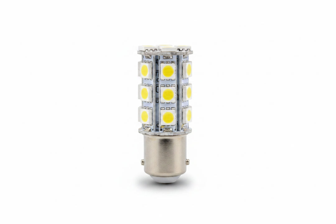 LED Bayonet Bulb - White Background with Drop Shadow