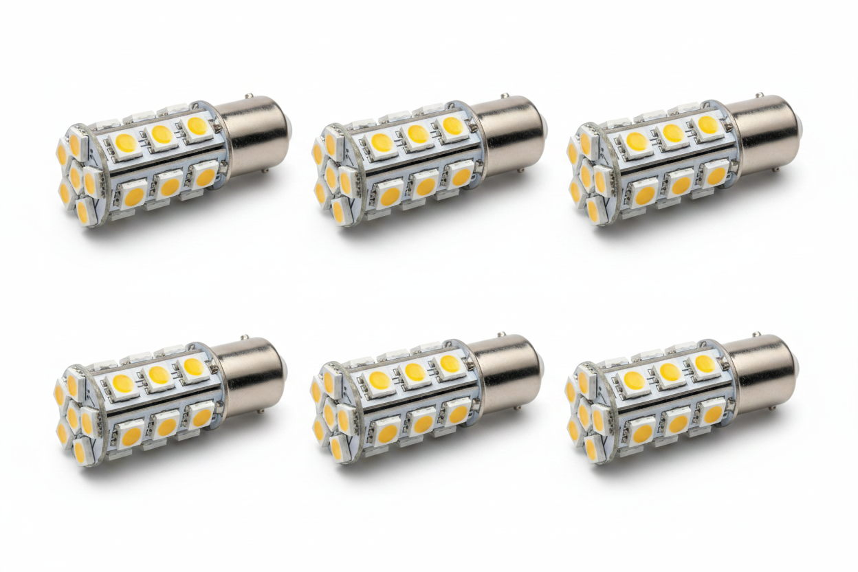 LED Bulbs - 2 Rows of 3