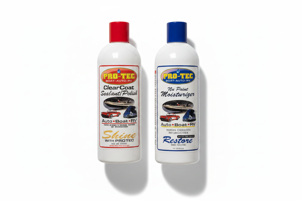 PRO-TEC Bottles Upright - White Background with Shadow