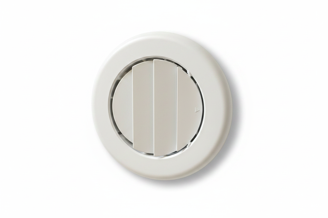 Round RV Air Vent - White Background with Shadow
