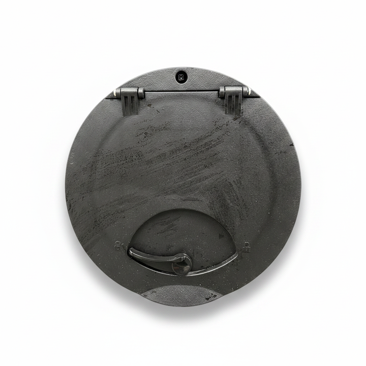 RV Hatch on White Background