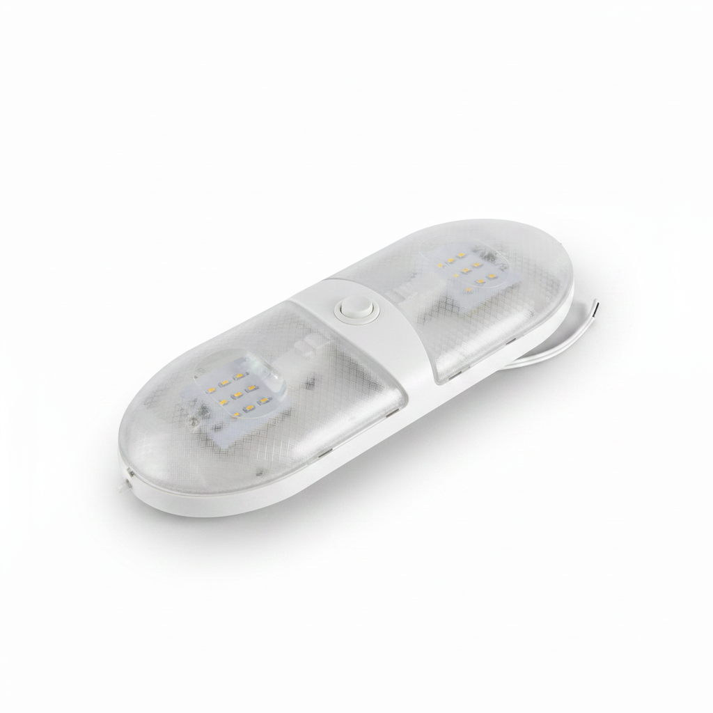 RV LED Light Fixture - White Wire