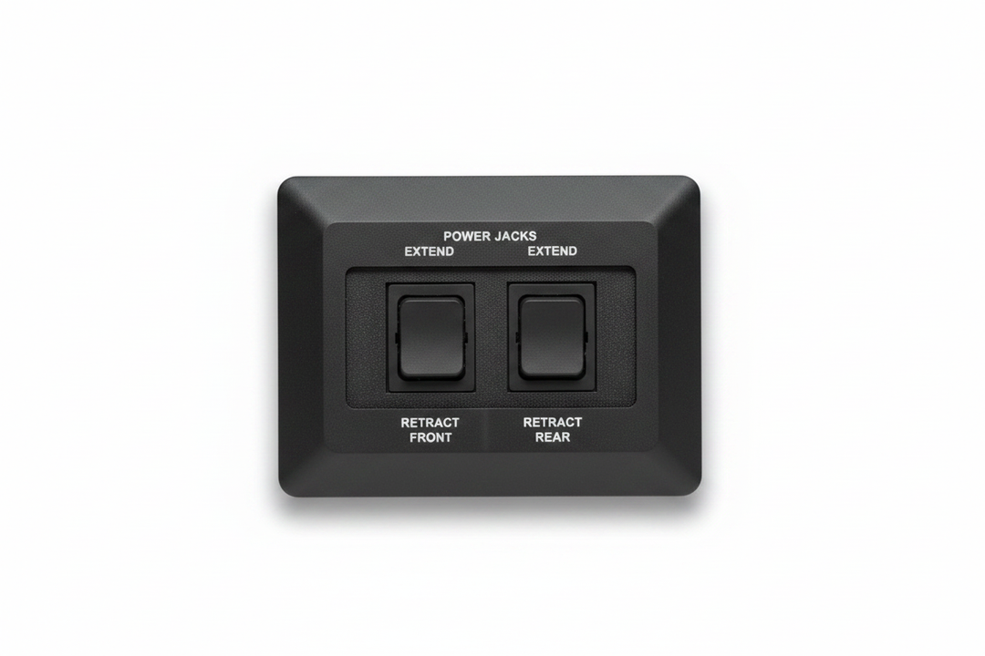 RV Power Jacks Panel - White Background