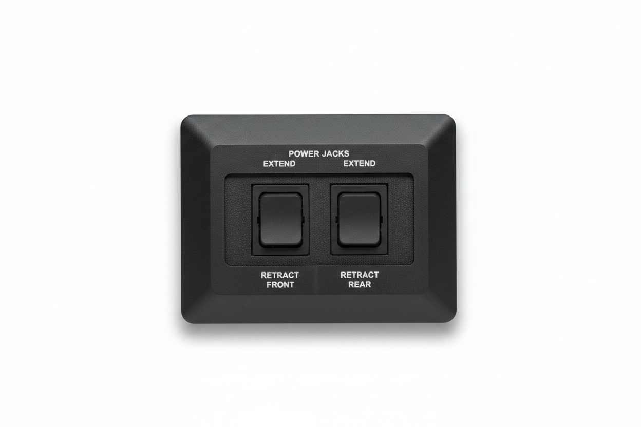 RV Power Jacks Panel - White Background