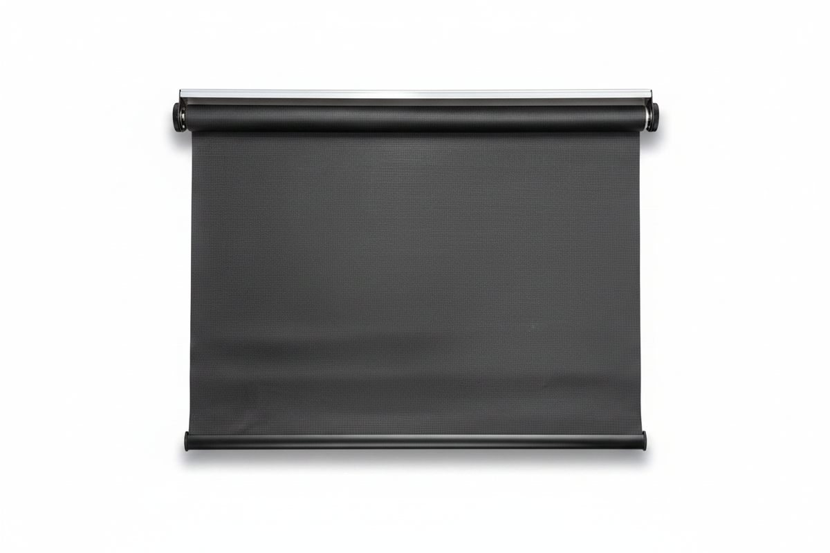 RV Roller Window Shade - White Background with Drop Shadow