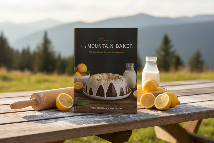 The Mountain Baker - Picnic Table with Rolling Pin and Lemons